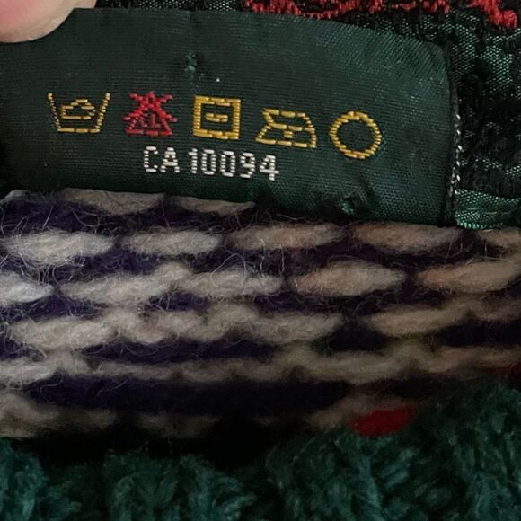 (SOLD) BEAVER CANOE Men’s Hand Frame Knit Shetland Wool Sweater L - Picture 5 of 5